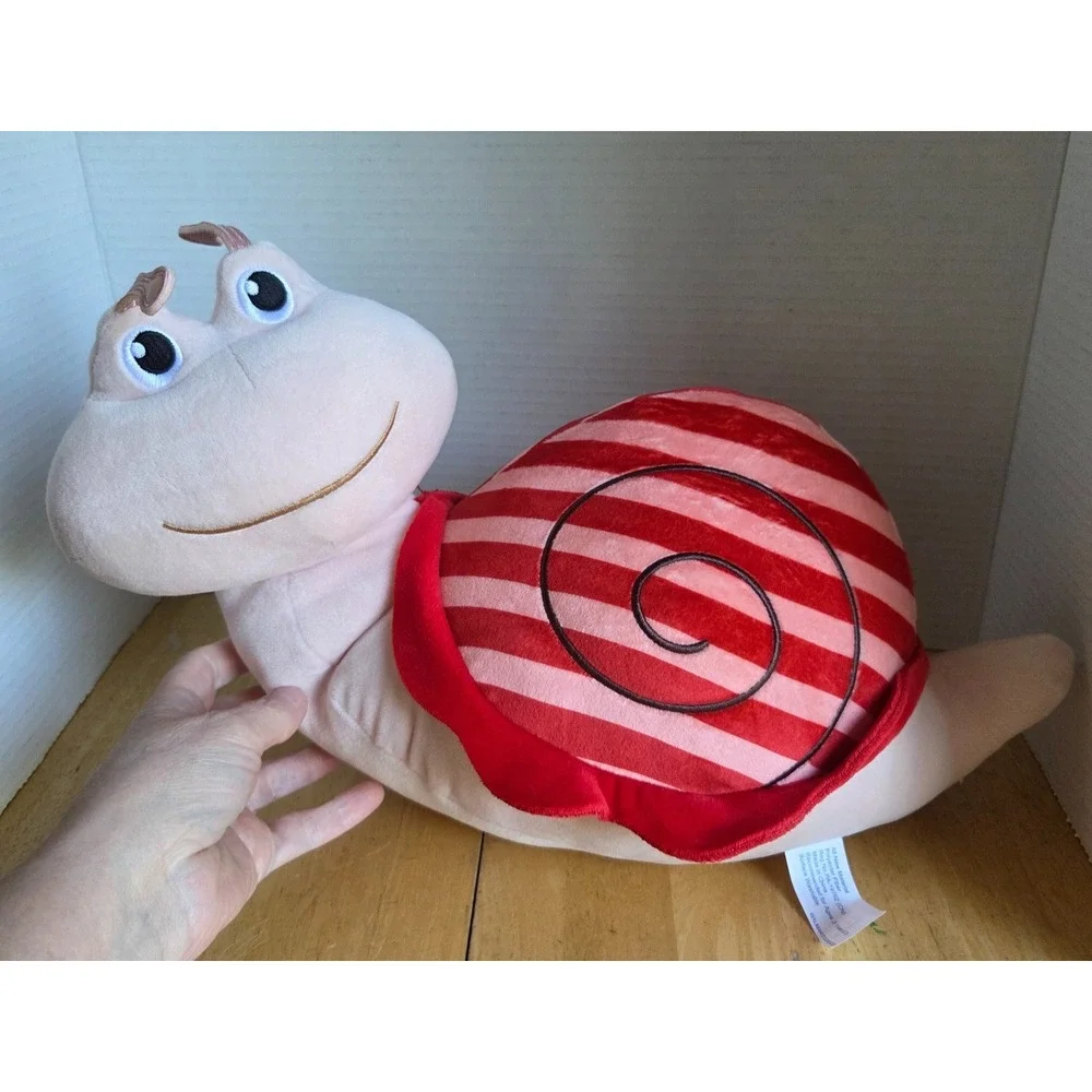 Walmart Plush Smiling Snail 14 in Pink Anthropomorphic Super Soft Stuffed Animal